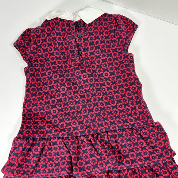 Janie & Jack Dress - FLORAL DROP WAIST JACQUARD DRESS - Size 3T - Picture 3 of 3